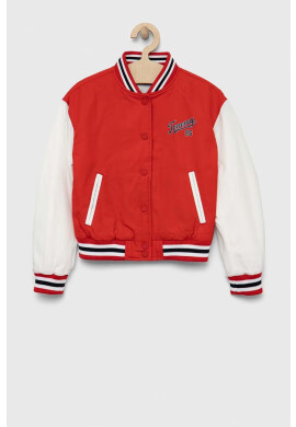 Tommy Hilfiger Детско яке бомбър в червено - Pepit.bg