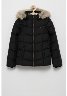 Tommy Hilfiger Детско пухено яке в черно - Pepit.bg