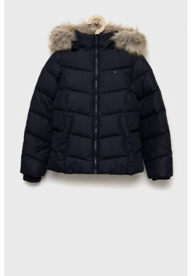 Tommy Hilfiger Детско пухено яке в черно - Pepit.bg
