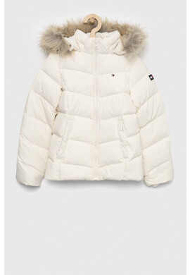 Tommy Hilfiger Детско пухено яке в бяло - Pepit.bg