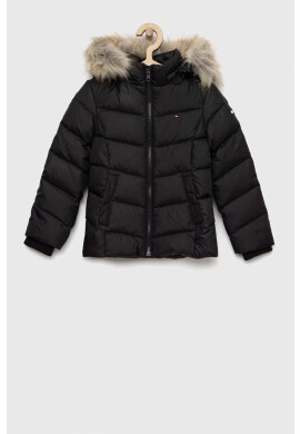 Tommy Hilfiger Детско пухено яке в черно - Pepit.bg