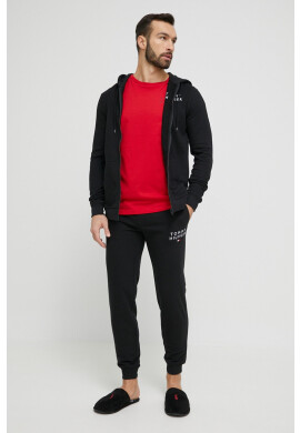 Tommy Hilfiger Домашен суичър в тъмносиньо с изчистен дизайн - Pepit.bg
