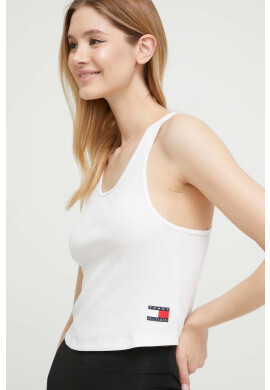 Tommy Hilfiger Домашен топ в бяло - Pepit.bg