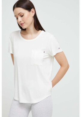 Tommy Hilfiger Домашна тениска в бяло - Pepit.bg