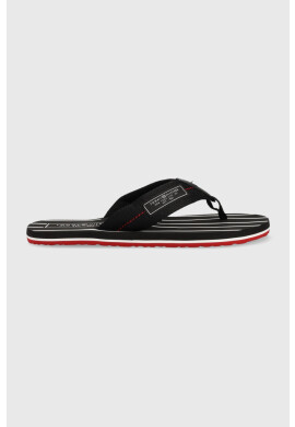 Tommy Hilfiger Джапанки PATCH HILFIGER BEACH SANDAL в черно FM0FM04470 - Pepit.bg