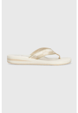 Tommy Hilfiger Джапанки TH COLORBLOCK WEBBING SANDAL в бежово с равна подметка - Pepit.bg