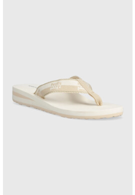 Tommy Hilfiger Джапанки TH COLORBLOCK WEBBING SANDAL в бежово с равна подметка - Pepit.bg