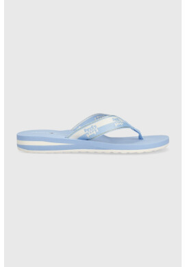 Tommy Hilfiger Джапанки TH COLORBLOCK WEBBING SANDAL в синьо с равна подметка - Pepit.bg