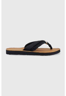 Tommy Hilfiger Джапанки TH ELEVATED BEACH SANDAL в тъмносиньо с равна подметка FW0FW06985 - Pepit.bg