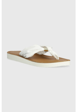 Tommy Hilfiger Джапанки TH ELEVATED BEACH SANDAL в бежово с равна подметка FW0FW06985 - Pepit.bg