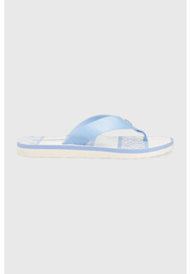 Tommy Hilfiger Джапанки TH MONOGRAM ESSENTIAL SANDAL в синьо с равна подметка FW0FW07162 - Pepit.bg