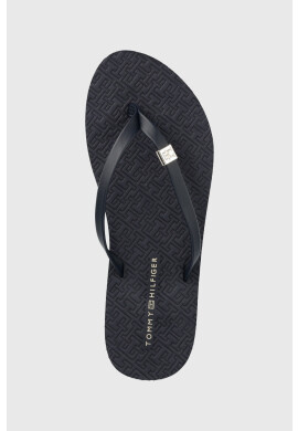 Tommy Hilfiger Джапанки TH MONOGRAM FLAT SANDAL в бежово с платформа FW0FW06964 - Pepit.bg