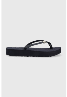 Tommy Hilfiger Джапанки TH MONOGRAM FLAT SANDAL в бежово с платформа FW0FW06964 - Pepit.bg