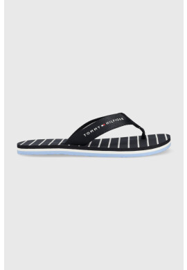 Tommy Hilfiger Джапанки TOMMY ESSENTIAL ROPE SANDAL в тъмносиньо с равна подметка FW0FW07142 - Pepit.bg
