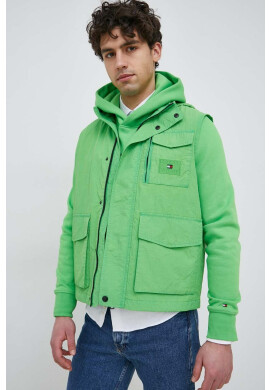 Tommy Hilfiger Елек мъжки в зелено с преходна изолация - Pepit.bg