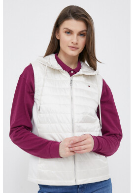 Tommy Hilfiger Елек дамски в бяло с преходна изолация - Pepit.bg