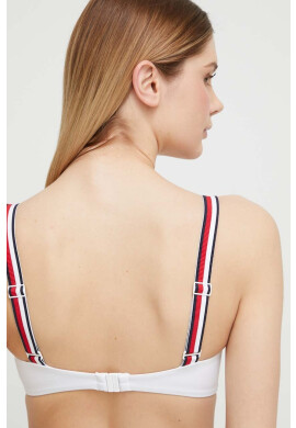 Tommy Hilfiger Горнище на бански в бяло с мека чашка - Pepit.bg