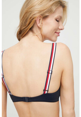 Tommy Hilfiger Горнище на бански в тъмносиньо с мека чашка - Pepit.bg