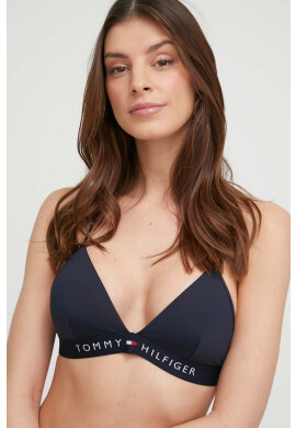 Tommy Hilfiger Горнище на бански в тъмносиньо с леко подплатена чашка - Pepit.bg