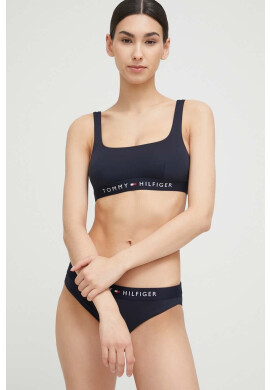 Tommy Hilfiger Горнище на бански в оранжево с леко подплатена чашка - Pepit.bg