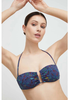 Tommy Hilfiger Горнище на бански в тъмносиньо с леко подплатена чашка - Pepit.bg