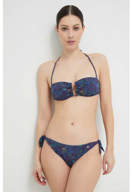 Tommy Hilfiger Горнище на бански в тъмносиньо с леко подплатена чашка - Pepit.bg