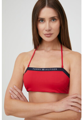 Tommy Hilfiger Горнище на бански в червено с мека чашка - Pepit.bg