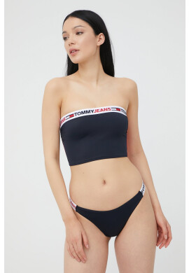 Tommy Hilfiger Горнище на бански в тъмносиньо с мека чашка - Pepit.bg