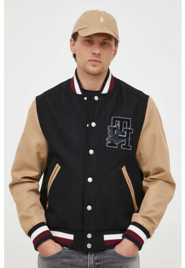 Tommy Hilfiger Яке бомбър x Shawn Mendes в черно с преходна изолация - Pepit.bg