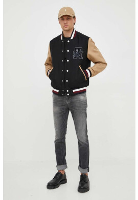 Tommy Hilfiger Яке бомбър x Shawn Mendes в черно с преходна изолация - Pepit.bg
