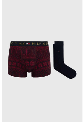 Tommy Hilfiger Комплект боксерки и чорапи в бордо - Pepit.bg