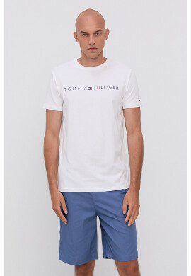 Tommy Hilfiger Комплект пижама в бяло с принт - Pepit.bg