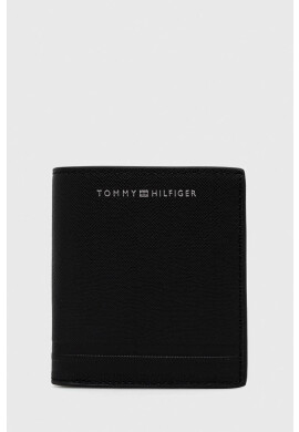 Tommy Hilfiger Кожен портфейл мъжки в черно - Pepit.bg