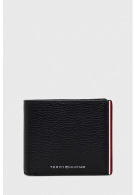 Tommy Hilfiger Кожен портфейл мъжки в черно - Pepit.bg