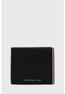 Tommy Hilfiger Кожен портфейл мъжки в черно - Pepit.bg