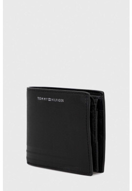 Tommy Hilfiger Кожен портфейл мъжки в черно - Pepit.bg