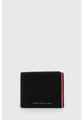 Tommy Hilfiger Кожен портфейл мъжки в черно - Pepit.bg