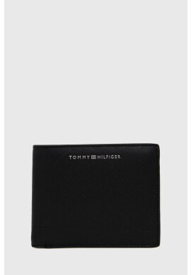 Tommy Hilfiger Кожен портфейл мъжки в черно - Pepit.bg