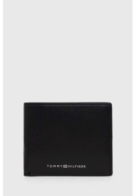 Tommy Hilfiger Кожен портфейл мъжки в черно - Pepit.bg