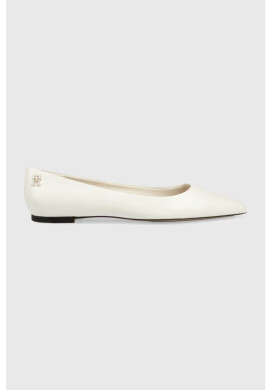 Tommy Hilfiger Кожени балеринки TH POINTED в бяло - Pepit.bg