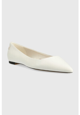 Tommy Hilfiger Кожени балеринки TH POINTED в бяло - Pepit.bg