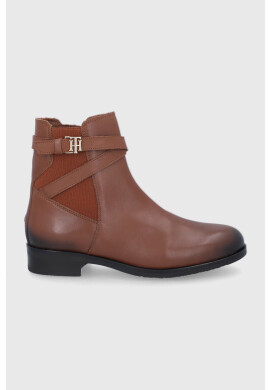 Tommy Hilfiger Кожени боти челси в черно - Pepit.bg