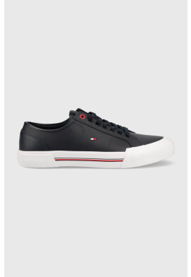 Tommy Hilfiger Кожени кецове CORE CORPORATE VULC LEATHER в тъмносиньо FM0FM04561 - Pepit.bg