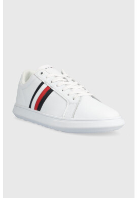 Tommy Hilfiger Кожени маратонки в бяло - Pepit.bg