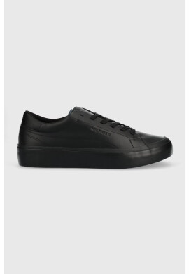 Tommy Hilfiger Кожени маратонки в черно - Pepit.bg