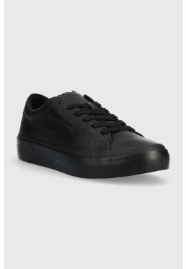 Tommy Hilfiger Кожени маратонки в черно - Pepit.bg