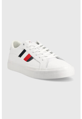 Tommy Hilfiger Кожени маратонки Core Stripes Vulc - Pepit.bg