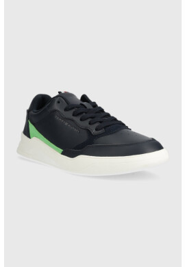 Tommy Hilfiger Кожени маратонки ELEVATED CUPSOLE LEATHER в тъмносиньо FM0FM04490 - Pepit.bg