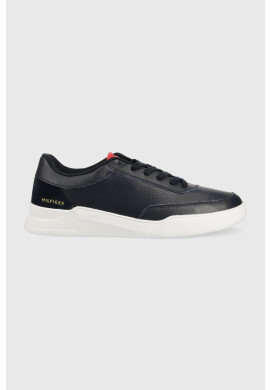 Tommy Hilfiger Кожени маратонки Elevated Cupsole Perf в тъмносиньо - Pepit.bg