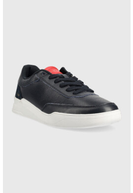 Tommy Hilfiger Кожени маратонки Elevated Cupsole Perf в тъмносиньо - Pepit.bg